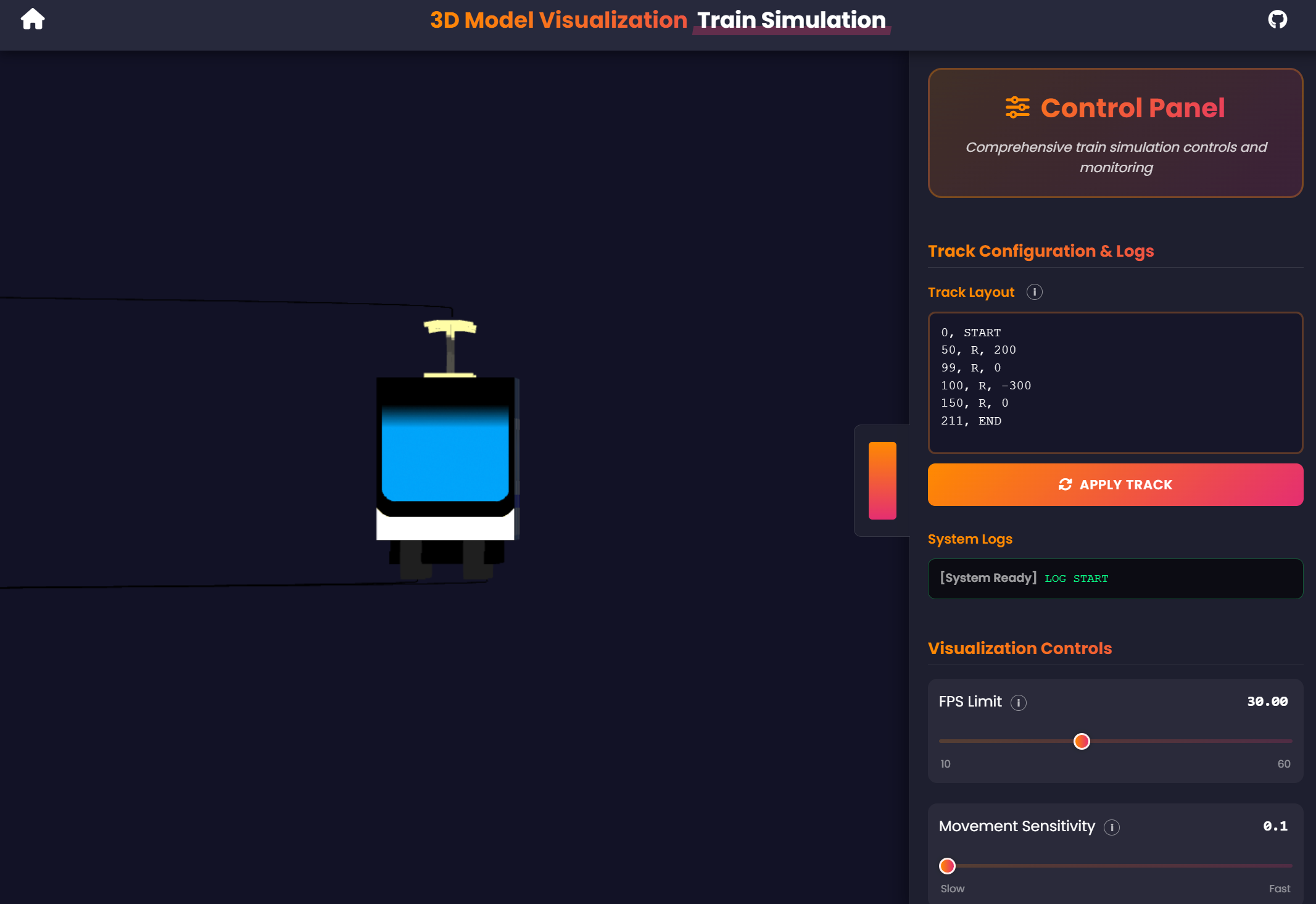 3D Train Simulator
